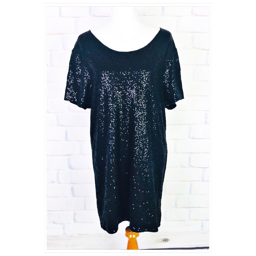 Victoria's Secret Black Sequin Mini Dress